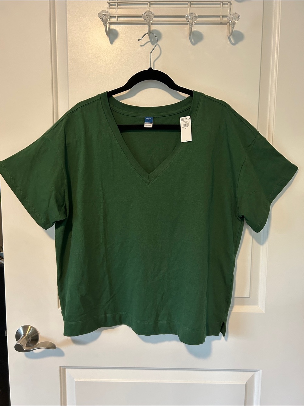 Old Navy Women's Vintage V-Neck Tee Shirt “Field of Green”